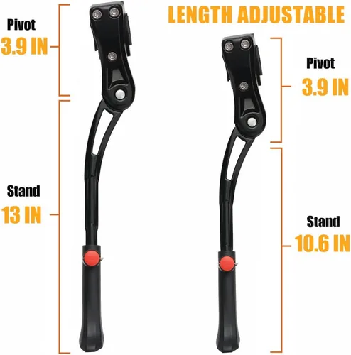 Vista 2 de TOPCABIN Soporte ajustable de aleación de aluminio para bicicleta, negro, para bicicletas de 24 a 28 pulgadas