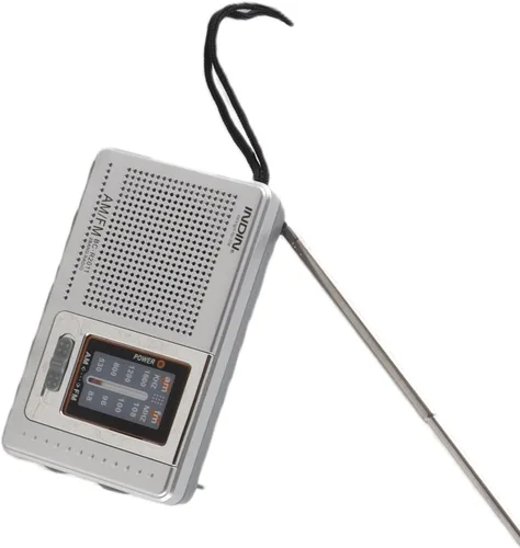Vista 4 de Radio de bolsillo portátil AM FM, radios de transistor compactas, la mejor recepción, altavoz, conector para auriculares, larga duración, 2 pilas AA