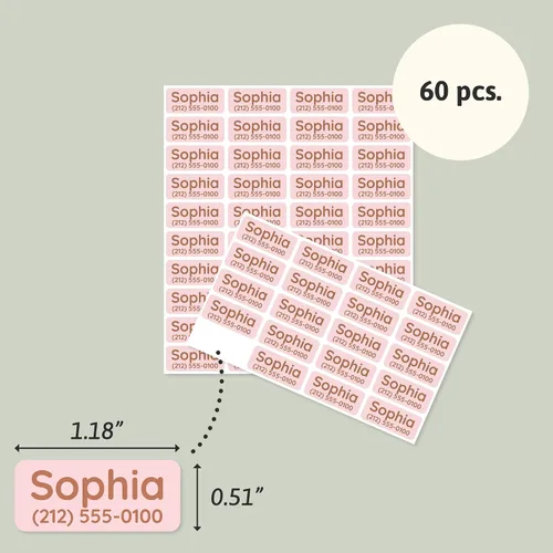 Vista 6 de TeddyLabels - Etiquetas para ropa para hogar de ancianos (60) – Etiquetas adhesivas con nombre para ropa y artículos personales. Etiquetas