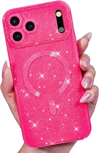 Vista 66 de LoeoeL Funda para iPhone 12 con Purpurina Compatible con Magsafe, Femenina Linda Brillante Magnética Mag Safe Bonita Funda para Teléfono