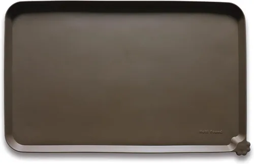 Vista 44 de Hoki Found - Bandeja de silicona para comederos de perros y gatos, tapetes impermeables para comida y agua, color caramelo