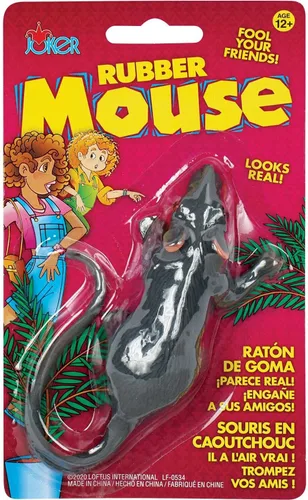 Vista 3 de 2 novedosos ratones de goma falsos de aspecto real - Halloween