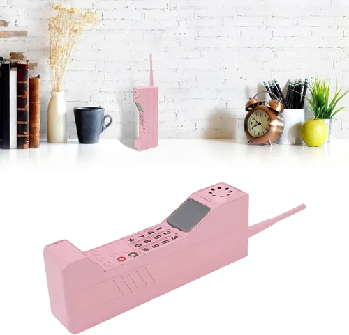 Vista 5 de Adorno para teléfono celular, adorno de ladrillo de los años 80 y 90, modelo retro de teléfono celular, accesorios fotográficos de simulación