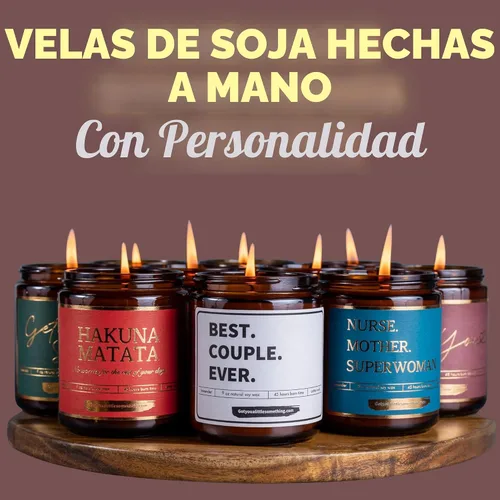 Vista 3 de Hakuna Matata - Vela perfumada de lavanda y vainilla, 100% cera de soja, mecha de algodón, largo tiempo de combustión, regalos de Disney