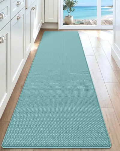 Vista 40 de DEXI Alfombrillas de Cocina Acolchadas Anti Fatiga, 17x59, Alfombra de Pasillo para Estar de Pie Impermeable, Espuma Viscoelástica Cómoda Acolchada