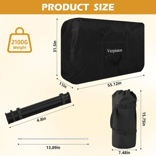 Vista 2 de Bolsa de transporte plegable para bicicleta de carretera MTB de 26-29 pulgadas