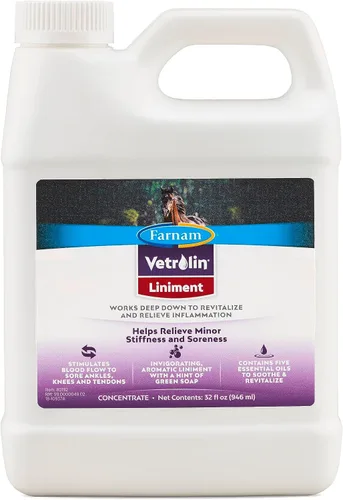 Vista 10 de Farnam Linimento de caballo Vetrolin para dolor muscular, rigidez y alivio