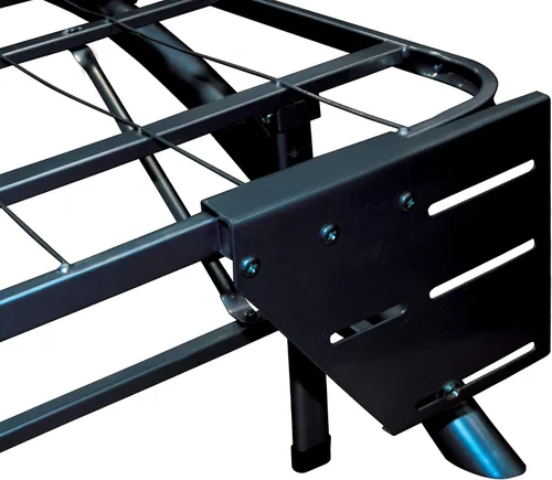 Vista 3 de Boyd Sleep Accesorio de marco de cama con plataforma elevada: soportes de cabecero/estribo, negro, juego de 2, talla única (BBSMBRACK)