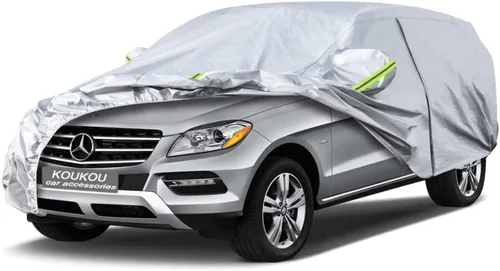 Vista 177 de KouKou Funda impermeable para automóvil SUV adecuada para BMW X1 de 2009 a 2025, 7 capas a prueba de viento para todo tipo de clima, cubierta