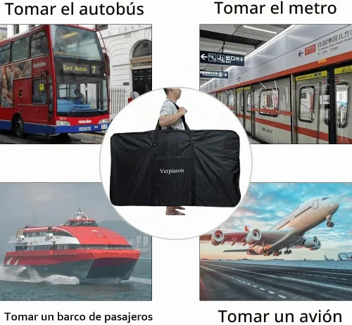 Vista 9 de Bolsa de transporte plegable para bicicleta de carretera MTB de 26-29 pulgadas