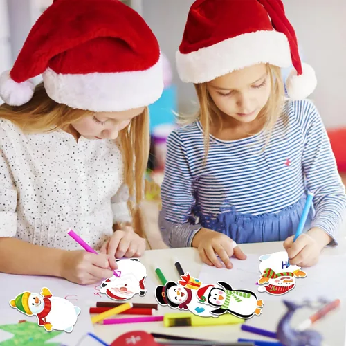 Vista 6 de 12 estilos, 240 páginas, notas adhesivas de Navidad, bloc de notas, muñeco de nieve, autoadhesivo, bloc de notas para Navidad, vacaciones, hogar
