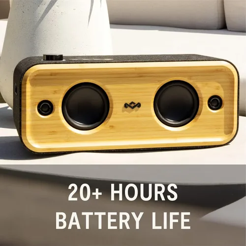 Vista 2 de House of Marley Get Together 2 XL: Altavoz portátil para fiestas con conectividad Bluetooth inalámbrica, 20 horas de tiempo de reproducción