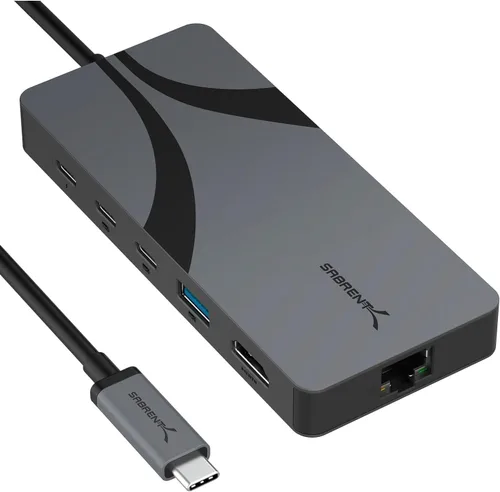 Vista 8 de SABRENT Hub de viaje USB4, HDMI 2.1, 2.5GbE, PD de 85 W (HB-U4HP)