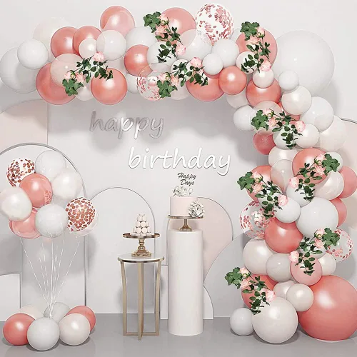 Vista 7 de 120 clips de globo para arco de globos, hebilla de soporte de arco de globo, soportes de clips de globo en forma de flor, soporte de columna