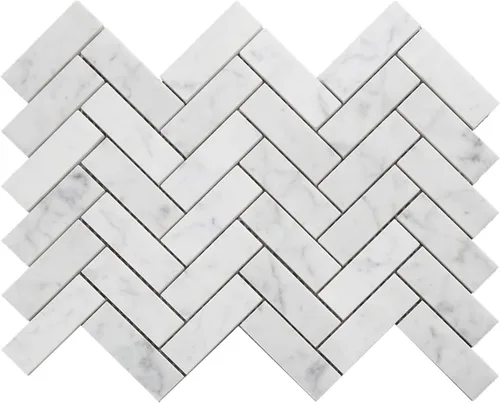 Vista 8 de Azulejo de mosaico de mármol, azulejos de mármol dorado Calacatta, cuadrado de 1 pulgada, afilado, para cocina, baño, pared, piso, 5 hojas/caja