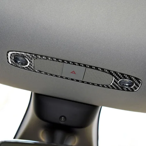 Vista 3 de 1 unidad de panel de cubierta de fibra de carbono, interruptor de faros delanteros Kit de ajuste interior para Tesla modelo 3 2017-2022 y modelo Y