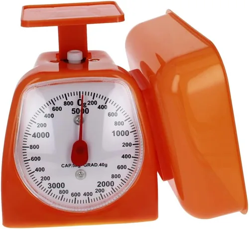 Vista 6 de Utoolmart Báscula mecánica de cocina - Báscula de alimentos dietéticos - con medidas de libras y kilogramos - Rango de medición 176.37 oz Precisión