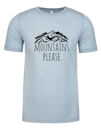 Vista 5 de I'd Hike That, Graphic Men's Tee, Funny T Shirt, Shirts with Sayings, Stonewash Blue or Sage (XL, Stonewash Blue)