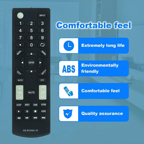 Vista 6 de NS-RC4NA-18 Reemplazo de control remoto para Insignia LED TV NS-40D420MX18 NS-49D420NA18 NS-55D420MX18 NS-40D420NA18 NS-55D420NA18 NS-39D310NA17