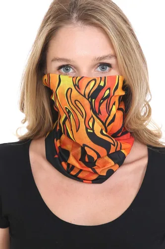 Vista 3 de Triple9 - Pasamontañas antipolvo Paquete de 6 polainas para cuello para hombres y mujeres Máscara facial bandana (rojo, azul), Rojo, Azul