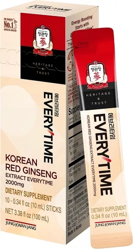 Vista 12 de JUNG KWAN JANG Everytime - Extracto de ginseng rojo coreano de 1,000 mg y pomelo – Bebida energética vegana con raíz de ginseng en sobres líquidos