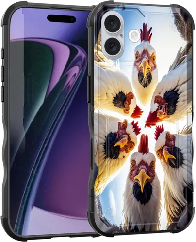 Vista 140 de Funda para iPhone Air, [doble capa] [protección contra caídas de grado militar de 10 pies] Funda resistente a prueba de golpes para iPhone Air