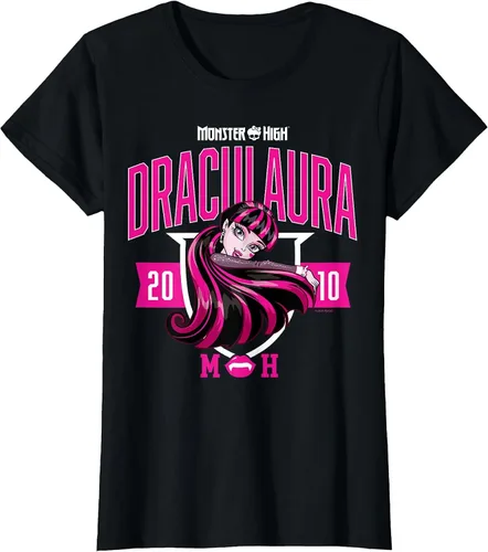 Vista 55 de Monster High -Camiseta Colegiada Draculaura Gris asfalto
