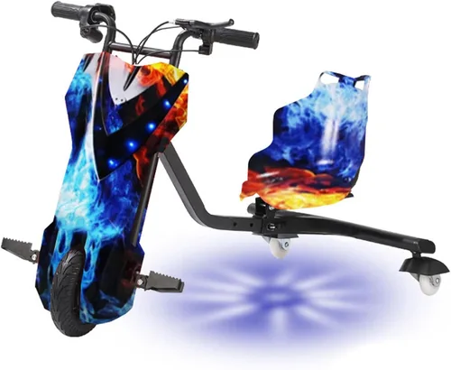 Vista 14 de Triciclo eléctrico de la deriva, 3 ruedas pedal triciclo Scooter 6 pulgadas