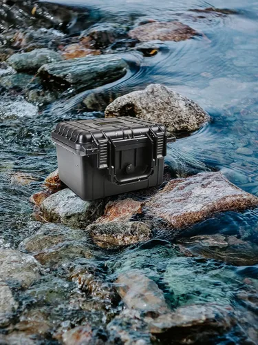 Vista 7 de Olympia Funda rígida impermeable de 10.47" con espuma personalizable DIY, apta para el uso de equipo, accesorios, cámara, etc