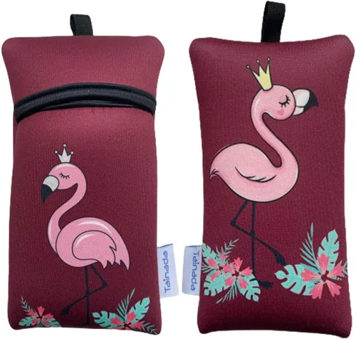 Vista 11 de Tainada Funda de neopreno a prueba de golpes para smartphone con cordón para el cuello y mosquetón para iPhone 15/14, 15/14 Pro Max, 15/14 Plus