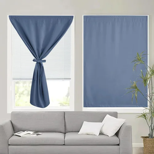 Vista 31 de RYB HOME 2 paneles 100% opacos para puerta de aula, 8 pulgadas de ancho x 36 pulgadas de largo, color beige biscotti, sin taladro, para ventana