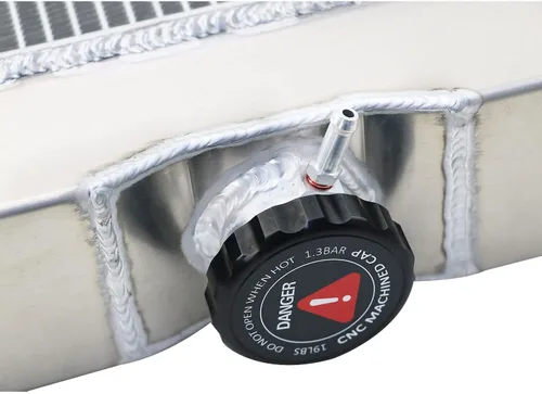 Vista 8 de Radiador de aluminio de 4 filas para Ford 1970-73 Maverick 1967-1970 Mustang 1971-1972 Mercury Comet 3.3L 4.1L 2.8L L6 Base de gas Grande 1968 1969