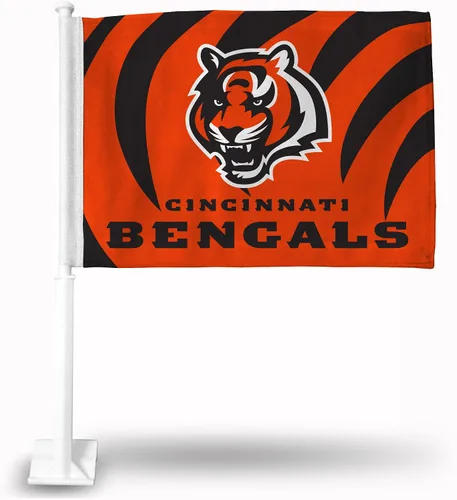 Vista 29 de Rico Industries NFL Double Sided Car Flag - 16" x 19" - Strong Pole That Hooks onto Car/Truck/Automobile