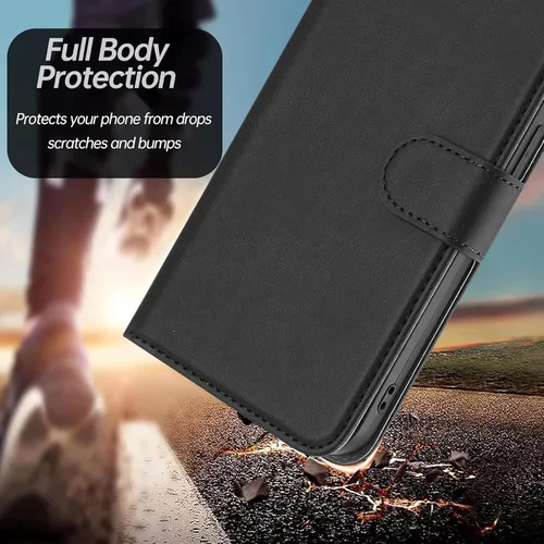 Vista 2 de Funda compatible con Sony Xperia 1 VI Cierre Magnético Billetera Ranura Tarjeta Flip Kickstand Case Negro