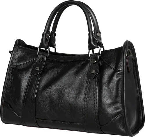 Vista 7 de Iswee Bolso de mano para mujer, bolso de hombro genuino, bolsos de cuero Hobo, bolsos cruzados, bolso vintage