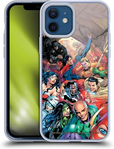 Vista 19 de Head Case Designs Funda de gel con licencia oficial de la Liga de la Justicia DC Comics #10 Darkseid War Comic Book Cover