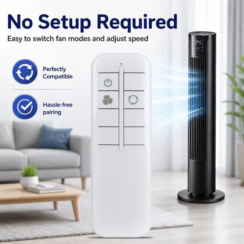 Vista 5 de ZWP Mando a Distancia de Repuesto para Ventilador de Torre Honeywell HYF260W HYF260B HYF290B Series HYF260BC HYF290BC HYF290BCM1 HYF260 HYF290