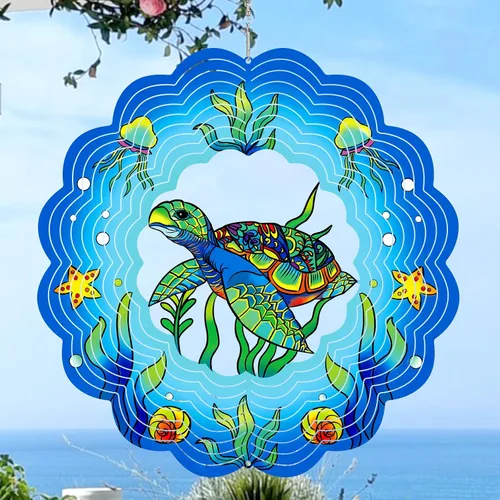 Vista 16 de Molinillos de viento de abeja colgantes en 3D, regalos de abeja para mujeres, mamá, abuela, papá, escultura cinética de viento de resorte de metal
