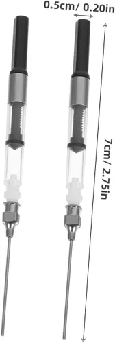 Vista 2 de 6 unids convertidor de pluma estilográfica asistente de llenado de tinta pluma estilográfica absorbedor de tinta suministros de papelería