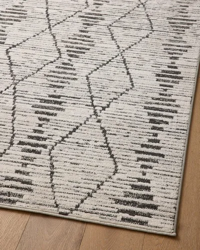 Vista 7 de Loloi Kamala Charcoal/Dove - Alfombra decorativa de 2'-3" x 3'-10