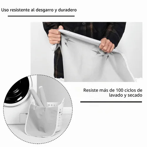 Vista 2 de TILLYOU Forros Impermeables para Cambiador Paquete de 6, Forros de Pañales de Tela 100% Algodón Reutilizables, Gris