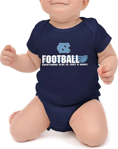Vista 9 de Little King NCAA - Mameluco de fútbol universitario de manga corta, 100% algodón, tamaño 0-3M, 6M, 12M 18M