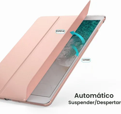 Vista 4 de Funda MoKo ultra fina con soporte inteligente para iPad Pro 10.5 2017 - Tablet matriz, 1-Oro Rosa Funda de soporte delgada y ligera con protector
