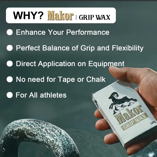 Vista 3 de MAKOR GRIPWAX - Barra de dominadas todo en uno con potenciador de agarre de 2.12 oz, anillos, pesas rusas, mancuernas para crossfit, F45, Hyrox