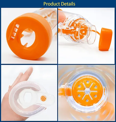 Vista 4 de PIUST Espaciador para niños y adultos con máscara naranja-niños