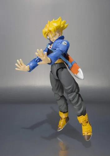 Vista 5 de Dragon Ball Z Super Saiyan Trunks S.H.Figuarts Premium Color Ver. Figura de acción