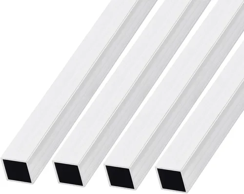 Vista 7 de METALLIXITY Tubo cuadrado de aluminio (0.236 in x 0.236 in x 0.039 in x 7.874 in), 4 piezas, tubo de aluminio 6063 - para muebles del hogar