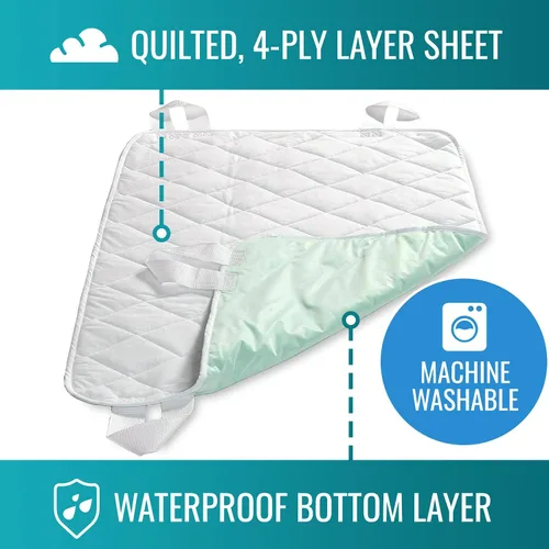 Vista 2 de DMI Sábana impermeable para ser utilizada como protector de cama, protector de colchón, apto para FSA y HSA, funda de muebles o protector de asiento
