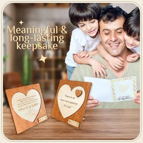 Vista 4 de 97 Decor Will You Be My Godfather Proposal Gifts – Regalos de propuesta de Dios Padre, regalos de tío padrino de ahijado, regalo de bautismo