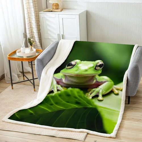 Vista 12 de Manta Sherpa de esquí para deportes de esquí, manta de felpa para deportes de invierno, manta de forro polar para sofá, cama, paisaje de nieve